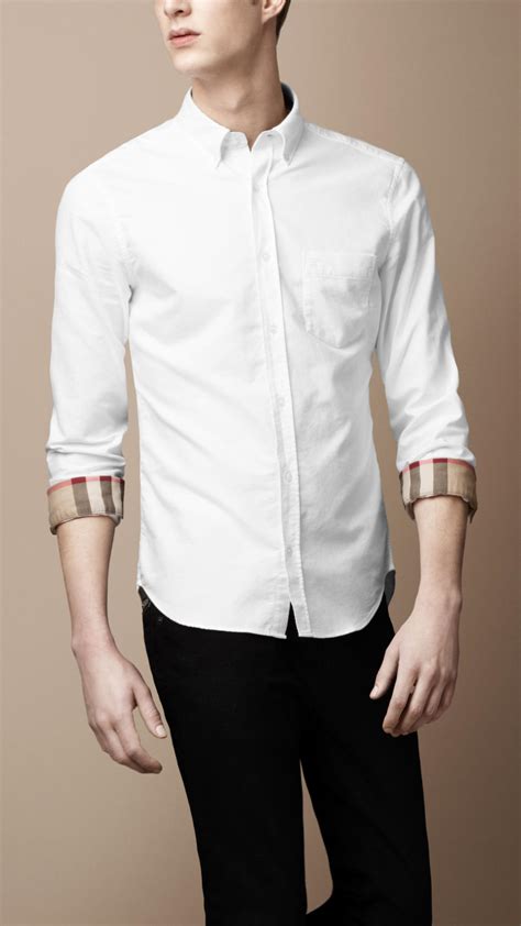 burberry white shirt|all white burberry shirt.